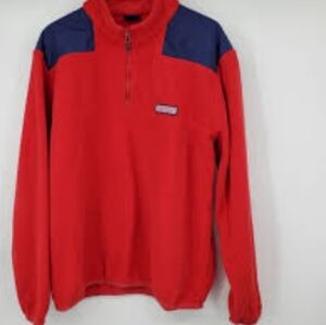 Vineyard Vines Kids Red and Blue Half-Zip Sweatshirt